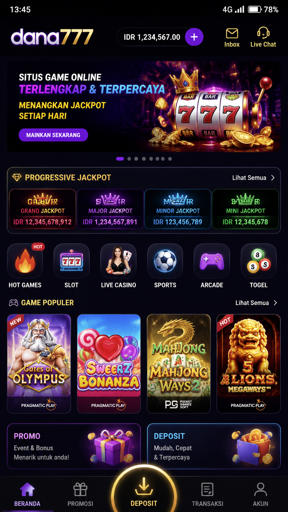 Screenshot 1 dana777